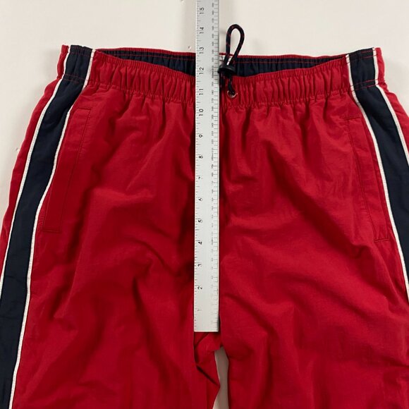 Abercrombie & Fitch Red Sweatpants with Black Stripes - Picture 13 of 16